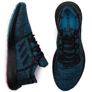 adidas Pureboost Go LTD Men's Running Shoes | Black/Blue | Size 9.5